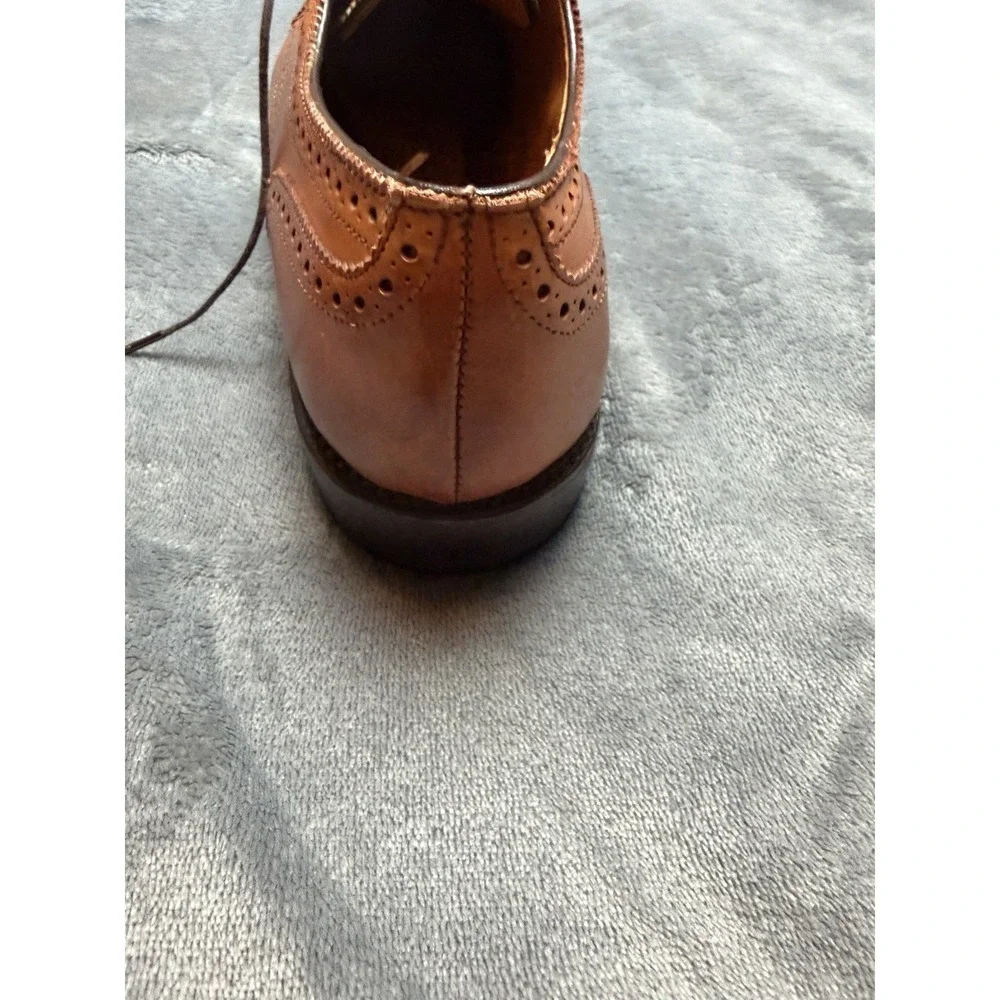 Allen Edmonds Sanford 5267 Chili Leather Brogue Cap Toe Oxfords Size 8.5 D